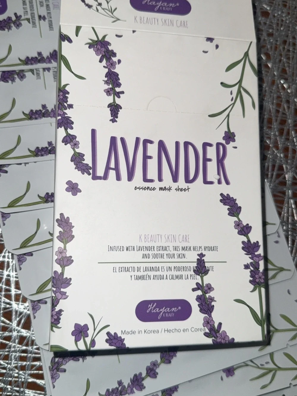 Lavender Essence Mask Sheet - Lavender 10 pack